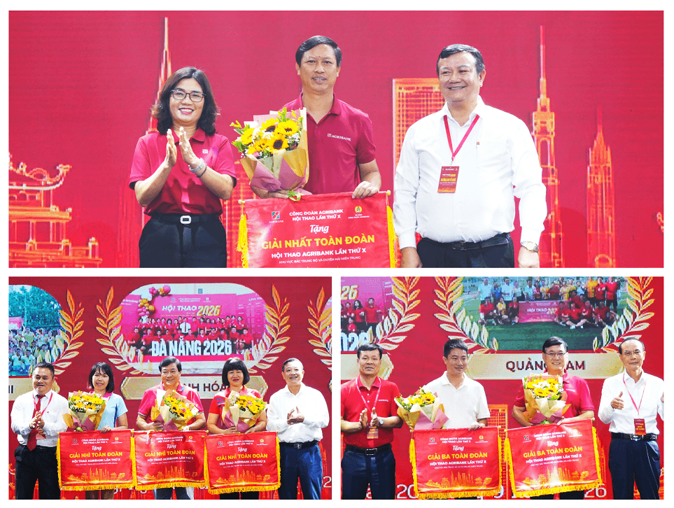 Các Chi nhánh Agribank nhận Giải toàn đoàn