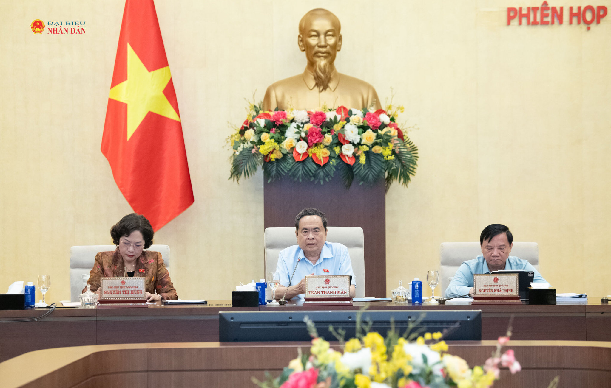 Chủ tịch Quốc hội Trần Thanh Mẫn phát biểu