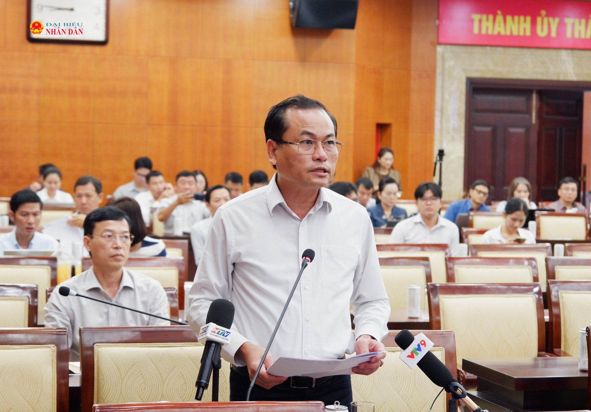 Phó giám đốc Sở Quy hoạch - Kiến trúc TP. Hồ Chí Minh Huỳnh Phạm Tuấn Anh phát biểu. Ảnh: Hoa Lê