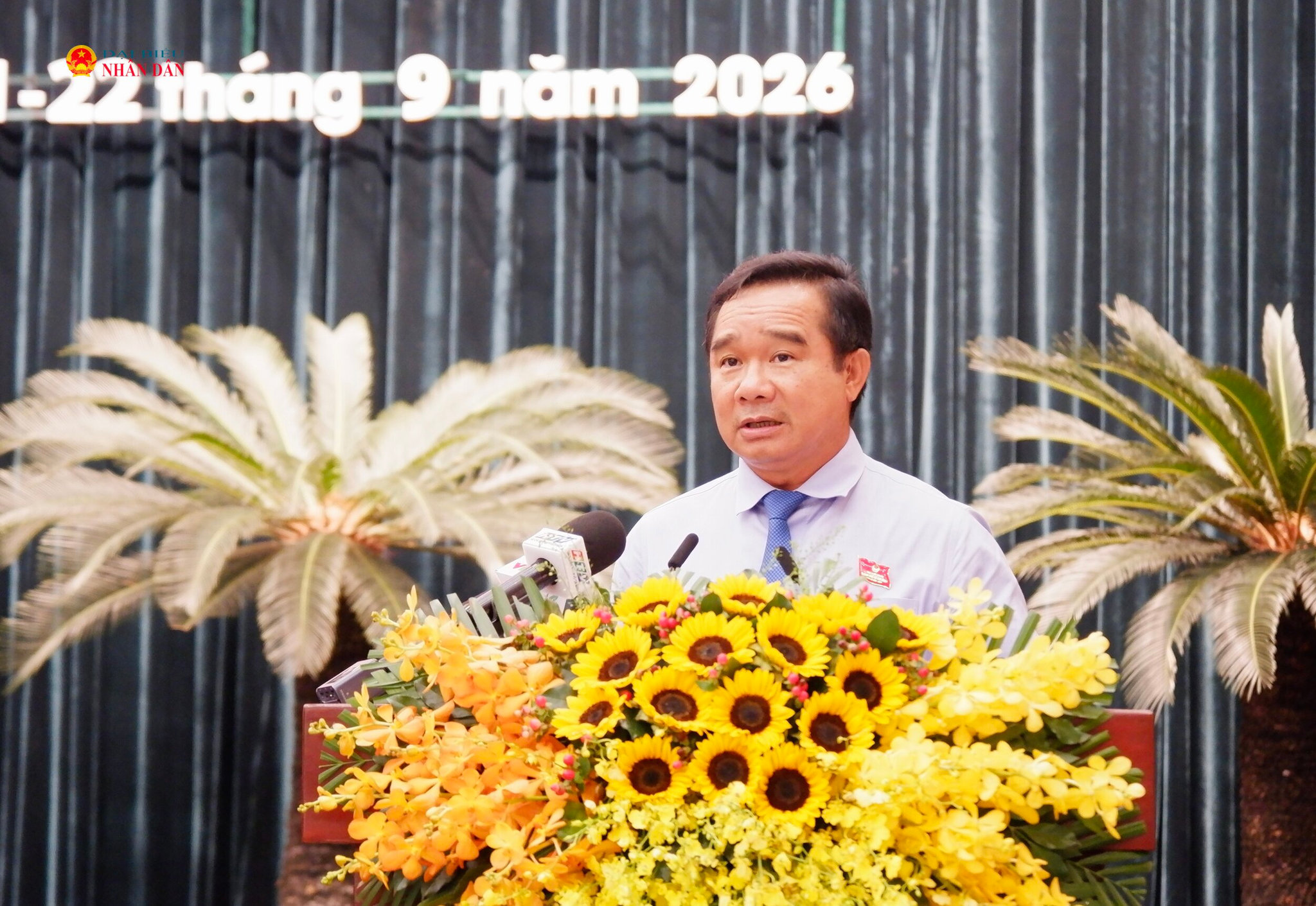 Chủ tịch UBND TP. Hồ Chí Minh Nguyễn Văn Được phát biểu