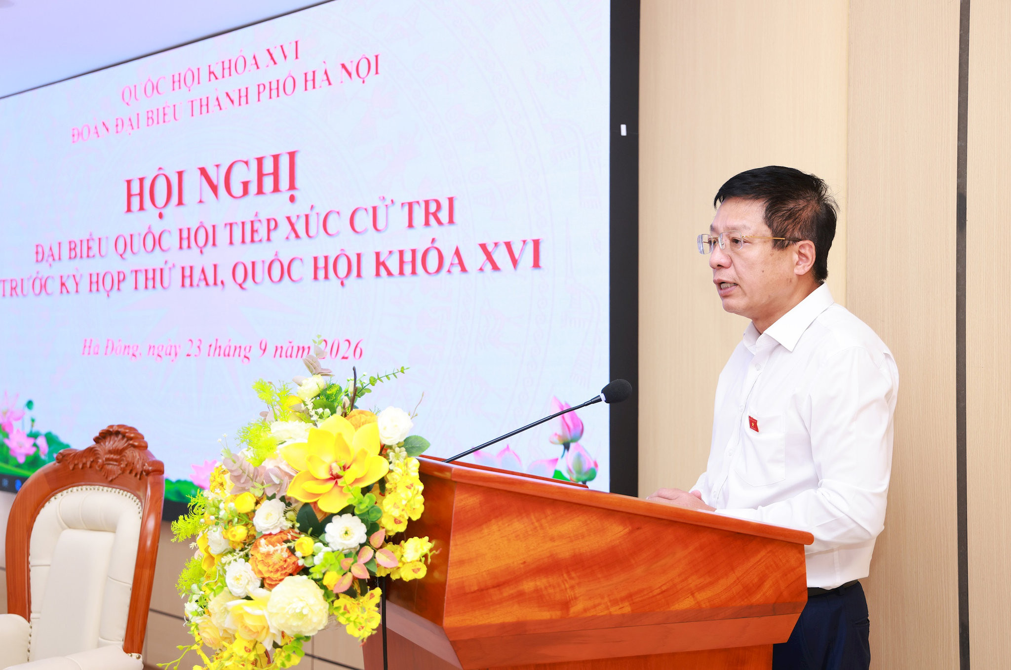 ĐBQH thuộc Đơn vị bầu cử số 4 báo cáo nội dung chương trình Kỳ họp thứ Hai, Quốc hội Khóa XVI