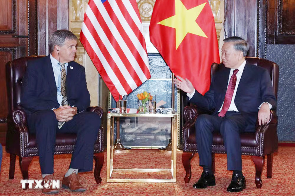 Tổng Bí thư, Chủ tịch nước Tô Lâm tiếp ông Thomas R. Hardy, Quyền Giám đốc Cơ quan Phát triển và Thương mại Hoa Kỳ (USTDA)