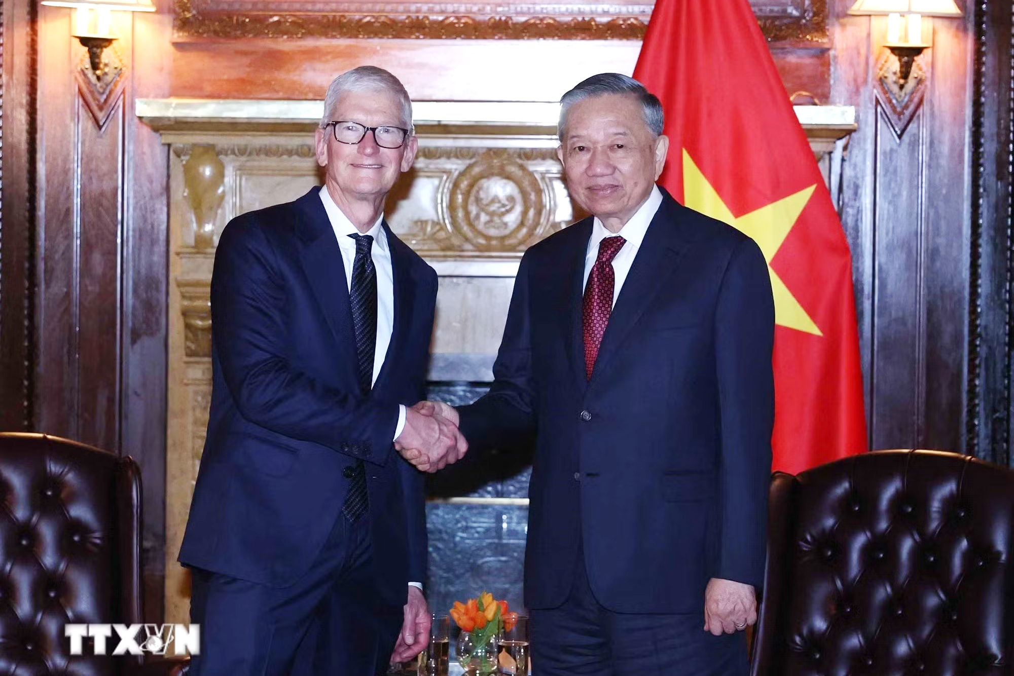Tổng Bí thư, Chủ tịch nước Tô Lâm tiếp ông Tim Cook, Tổng Giám đốc Tập đoàn Apple