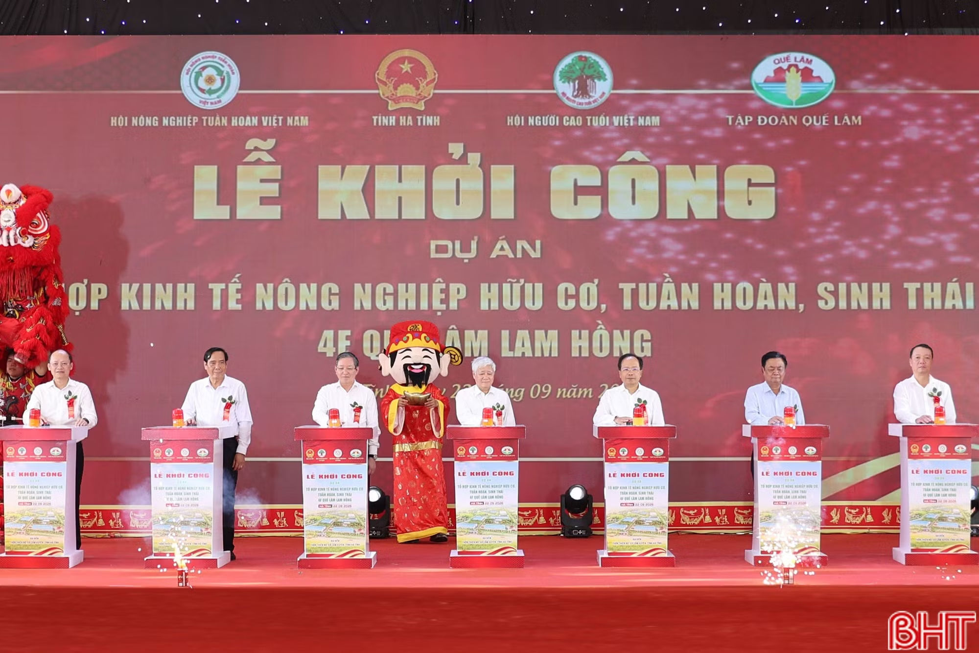 Phó Chủ tịch Thường trực Quốc hội Đỗ Văn Chiến dự lễ khởi công Tổ hợp kinh tế nông nghiệp hữu cơ, tuần hoàn, sinh thái 4F Quế Lâm Lam Hồng