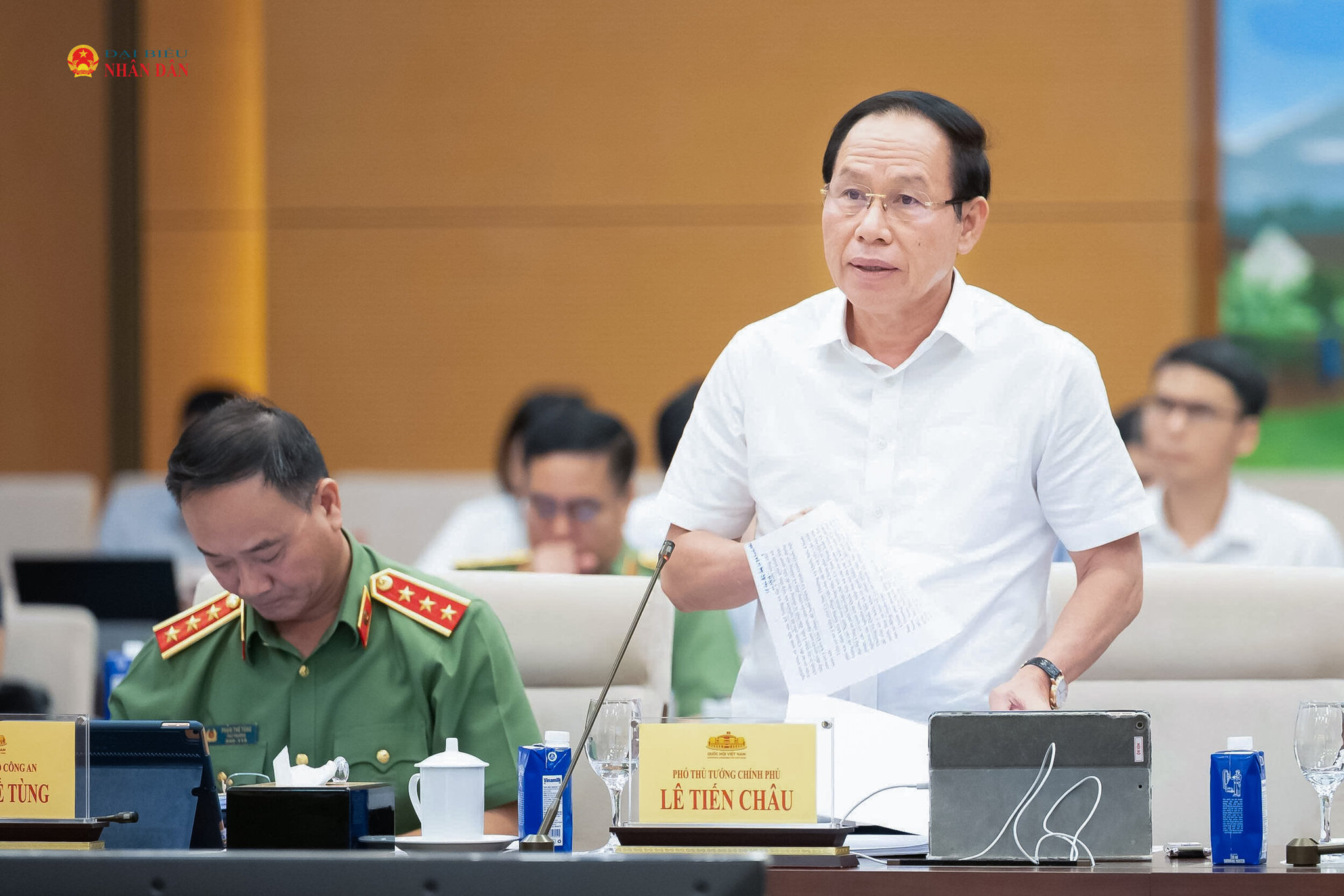 Phó Thủ tướng Lê Tiến Châu phát biểu