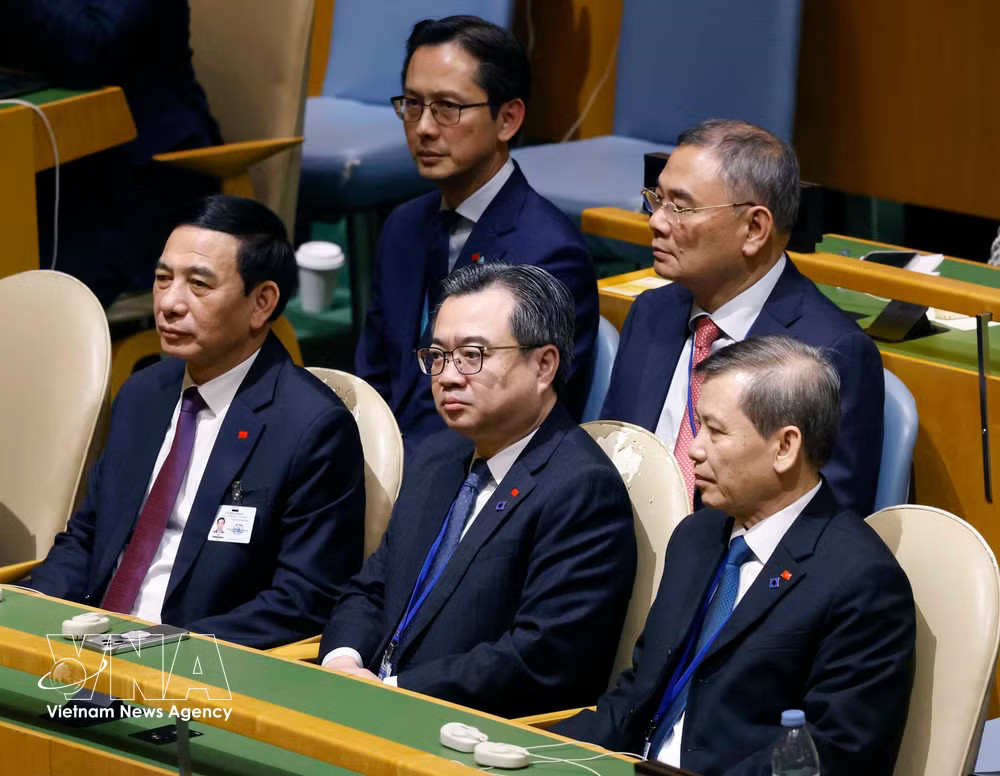 Members of the Vietnamese delegation attend the high-level general debate of the 81st session of the United Nations General Assembly in New York on September 22, 2026. (Photo: VNA) vnanet-top-vietnamese-leader-at-unga-2885.jpg
