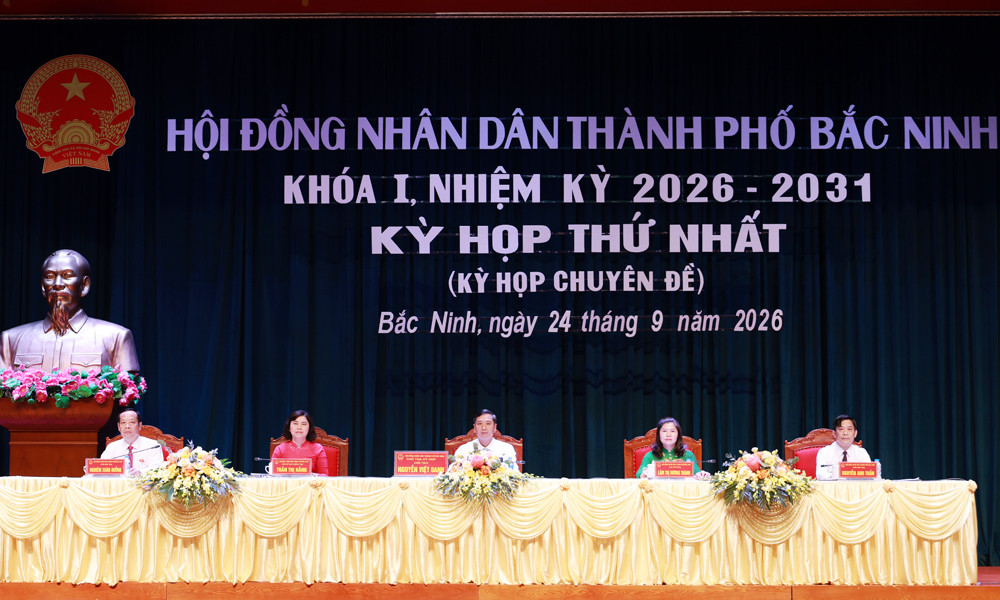 Chủ tọa Kỳ họp thứ Nhất, HĐND thành phố Bắc Ninh khóa I
