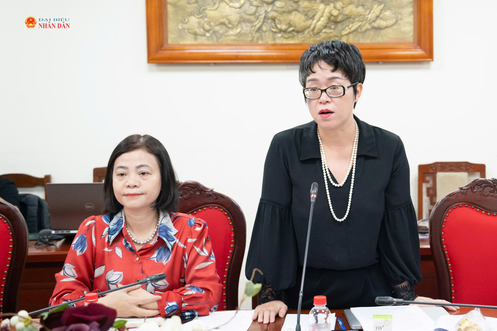 ĐBQH hoạt động chuyên trách tại Ủy ban Văn hóa và Xã hội Dương Minh Ánh phát biểu tại cuộc họp