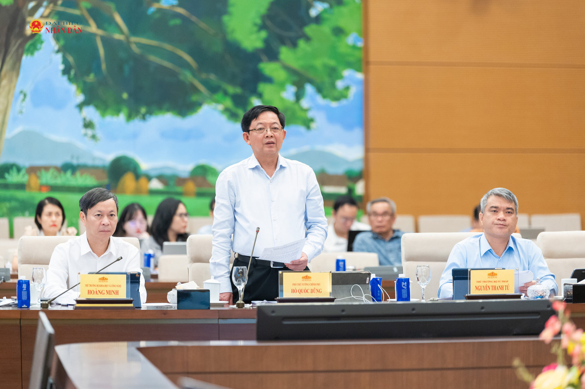 Phó Thủ tướng Hồ Quốc Dũng phát biểu