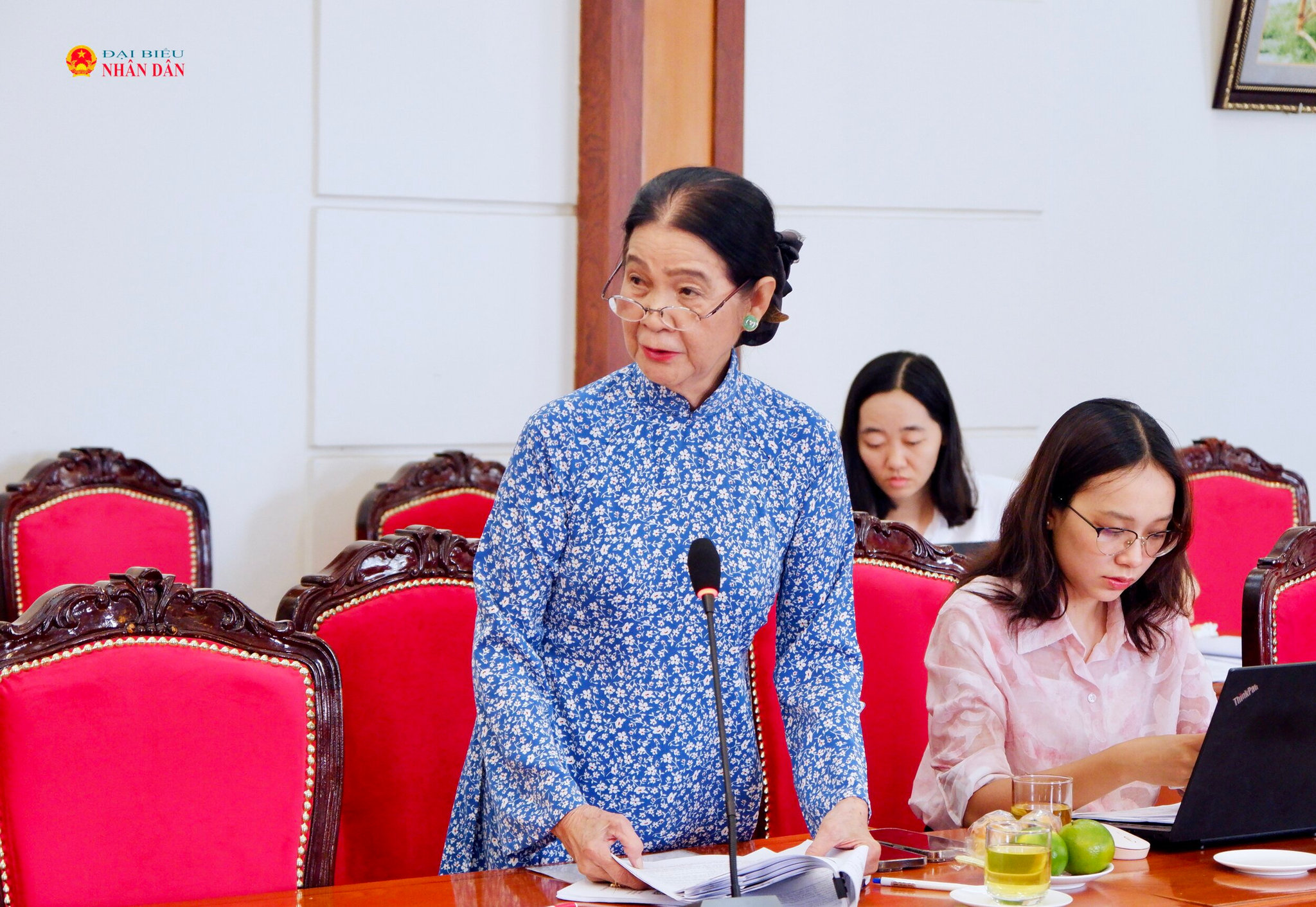 Đại diện Hội Luật gia TP. Hồ Chí Minh Trương Thị Hoà phát biểu