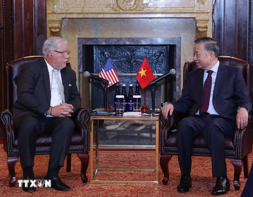 Tổng Bí thư, Chủ tịch nước Tô Lâm tiếp ông Peter J. Gibson, Chủ tịch kiêm Nhà sáng lập Tập đoàn Nebula Energy