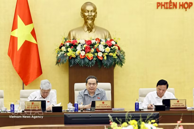 NA President Tran Thanh Man speaks at the NA Standing Committee's sixth session in Hanoi on September 24. (Photo: VNA)