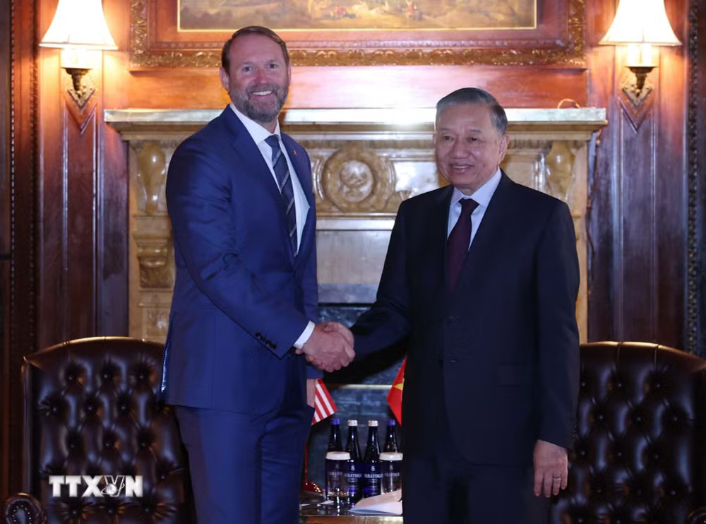 Tổng Bí thư, Chủ tịch nước Tô Lâm tiếp ông William Nathan Franklin, Chủ tịch kiêm Nhà sáng lập Tập đoàn Pacifico Energy