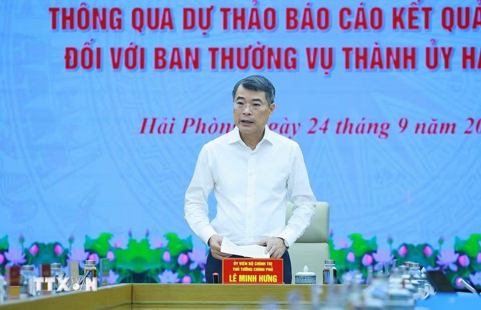 Thủ tướng Lê Minh Hưng, Trưởng đoàn kiểm tra, giám sát số 222 của Bộ Chính trị chủ trì Hội nghị