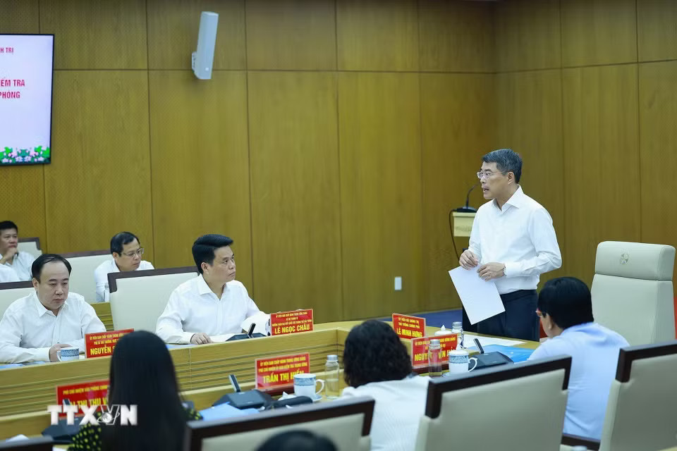Thủ tướng Lê Minh Hưng, Trưởng đoàn kiểm tra, giám sát số 222 của Bộ Chính trị chủ trì Hội nghị