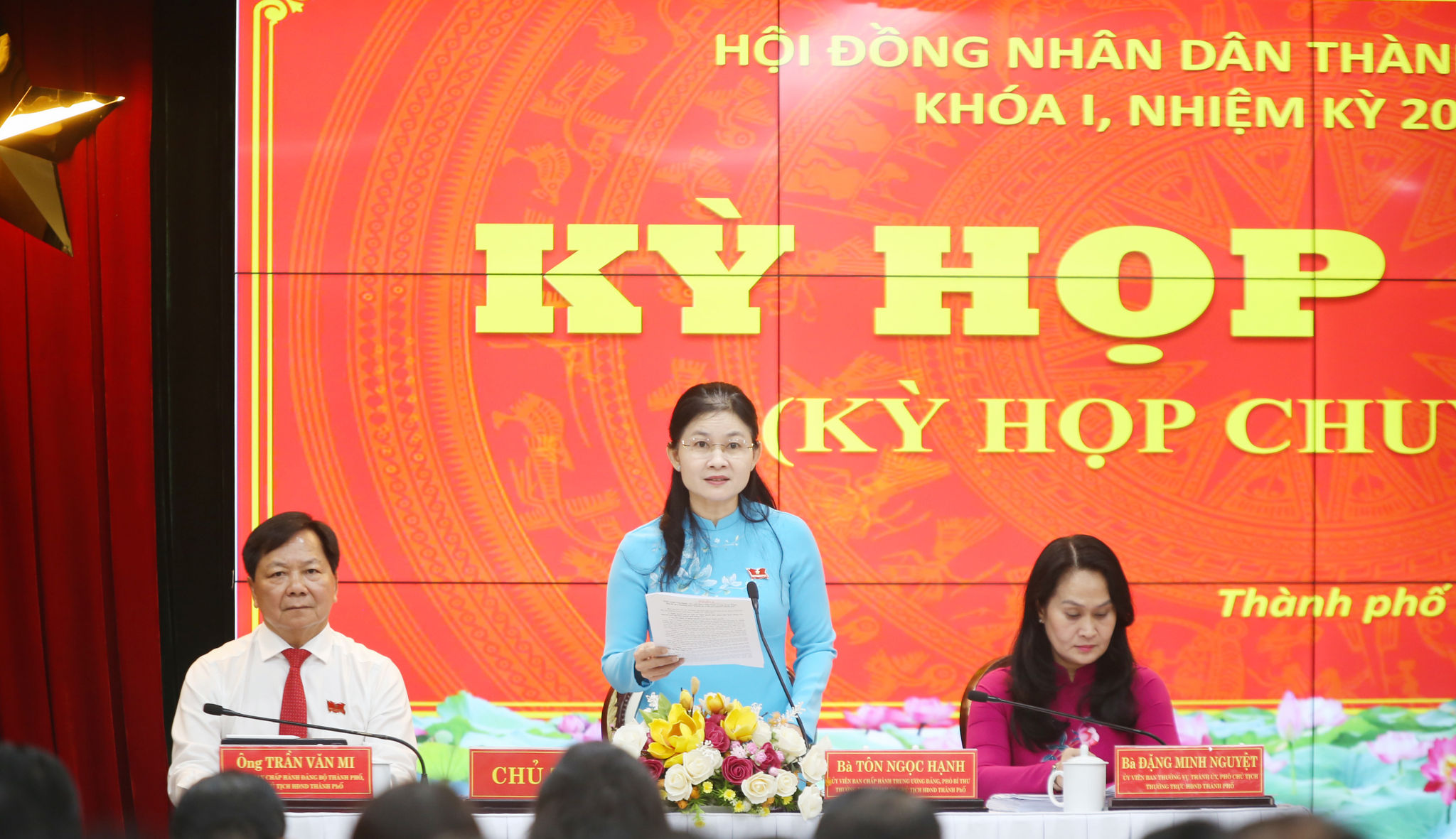 Chủ tịch HĐND TP. Đồng Nai Tôn Ngọc Hạnh chủ trì Kỳ họp