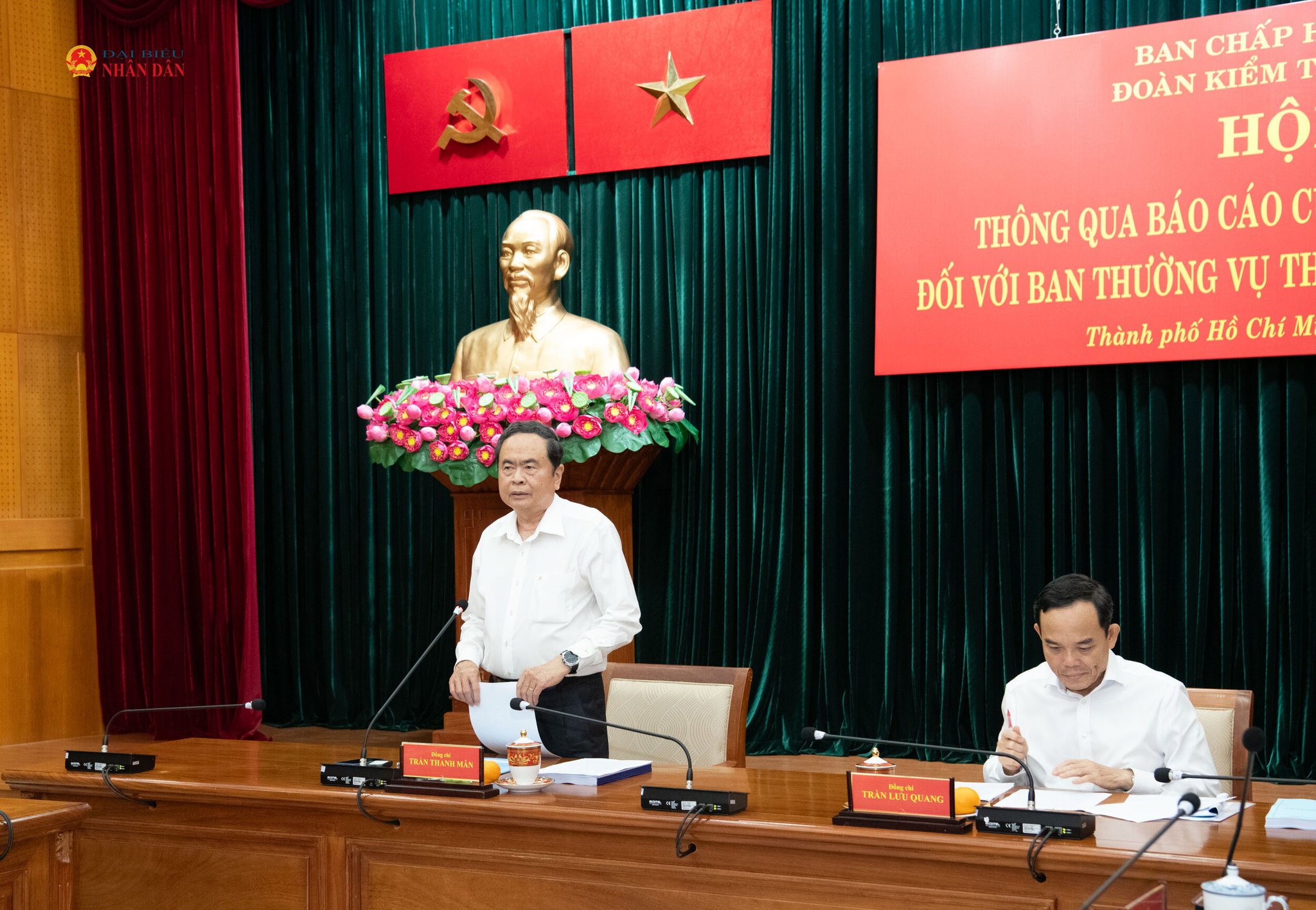 Chủ tịch Quốc hội Trần Thanh Mẫn phát biểu.2