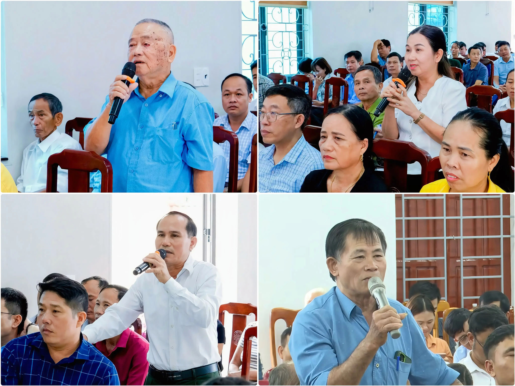 Cử tri Thuần Trung và Anh Sơn Đông phát biểu ý kiến, kiến nghị