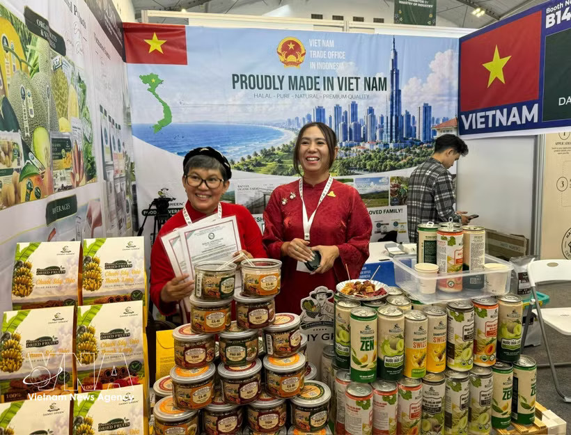 Danny Green JSC showcases unique products made from high-quality Vietnamese agricultural ingredients. (Photo: VNA) 