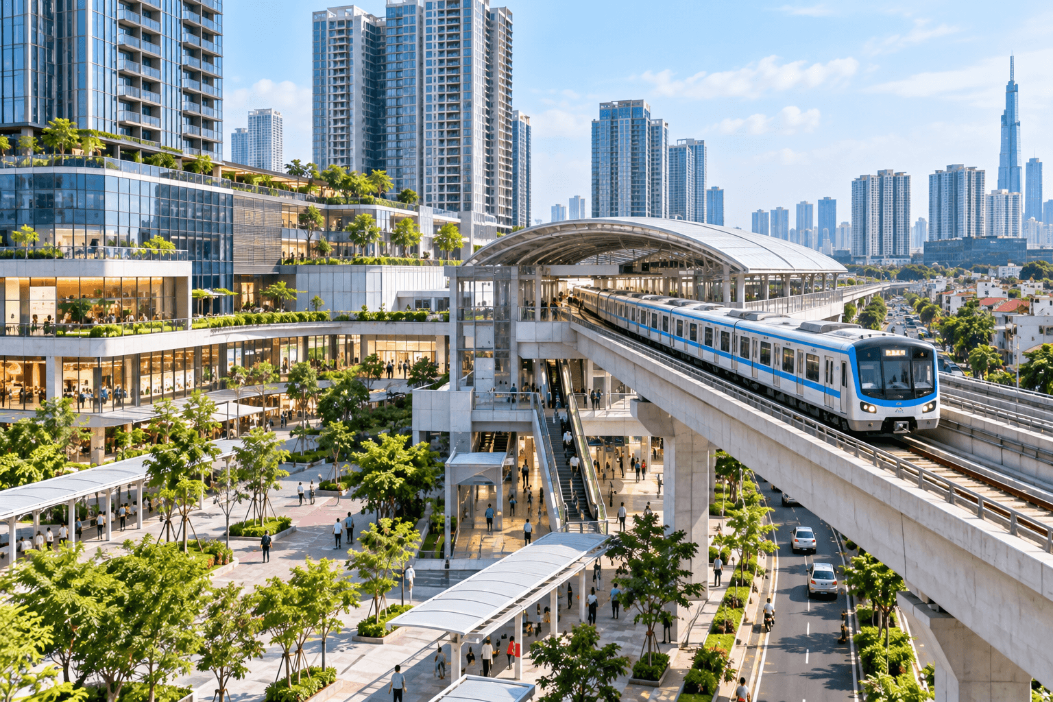 TP. Hồ Chí Minh Mở không gian phát triển mới dọc các tuyến đường sắt đô thị