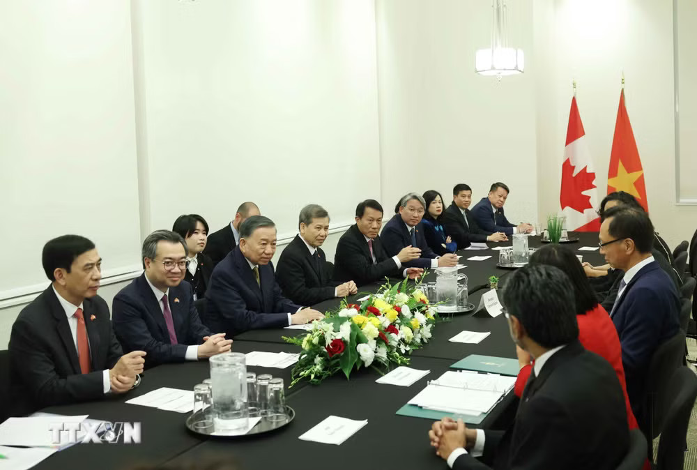 Tổng Bí thư, Chủ tịch nước Tô Lâm tiếp Nhóm Nghị sỹ hữu nghị Canada - Việt Nam