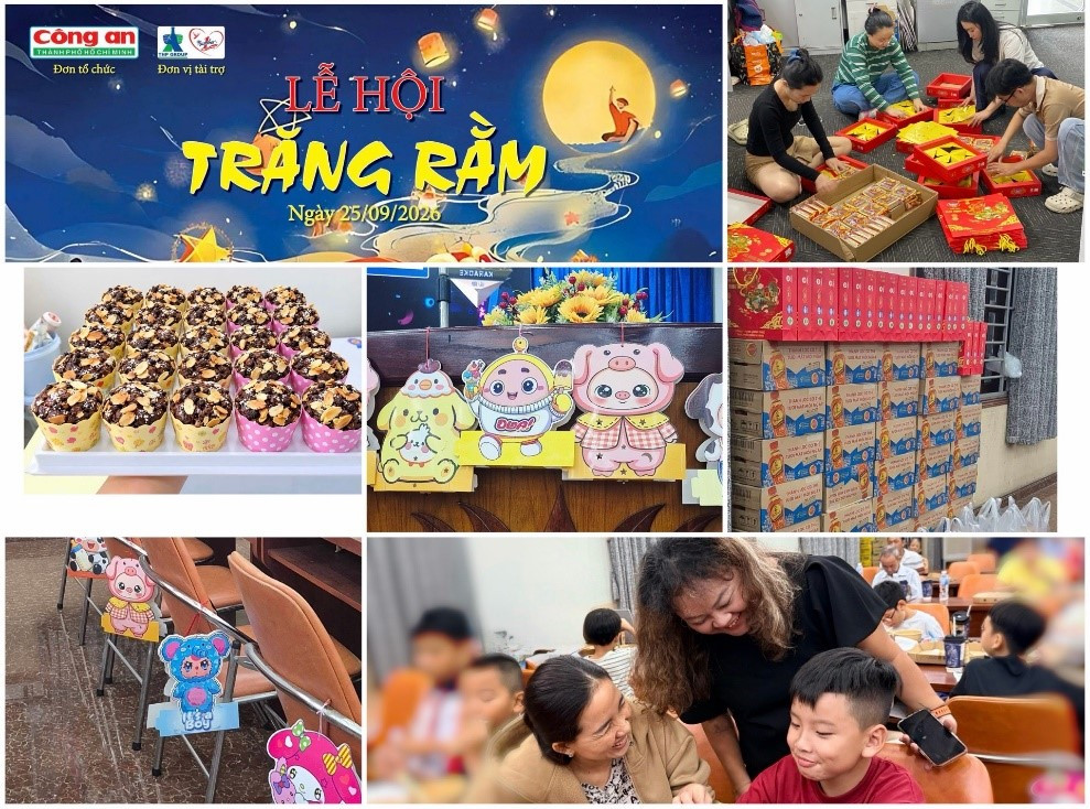 Những phần quà được các cô chú chăm chút để mang lại niềm vui cho các con