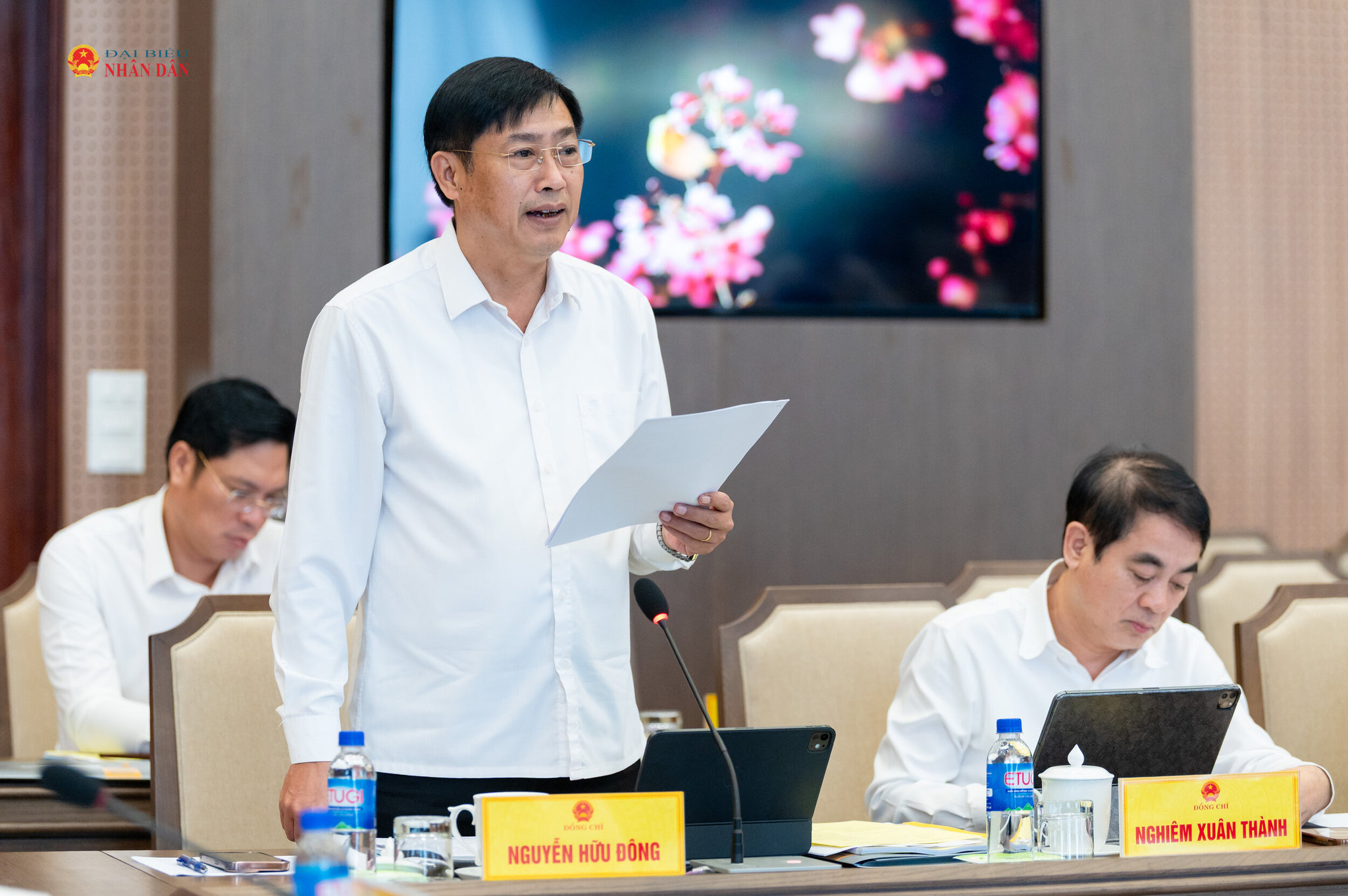 Chủ nhiệm Ủy ban Công tác đại biểu, Phó Trưởng Ban Chỉ đạo Nguyễn Hữu Đông phát biểu