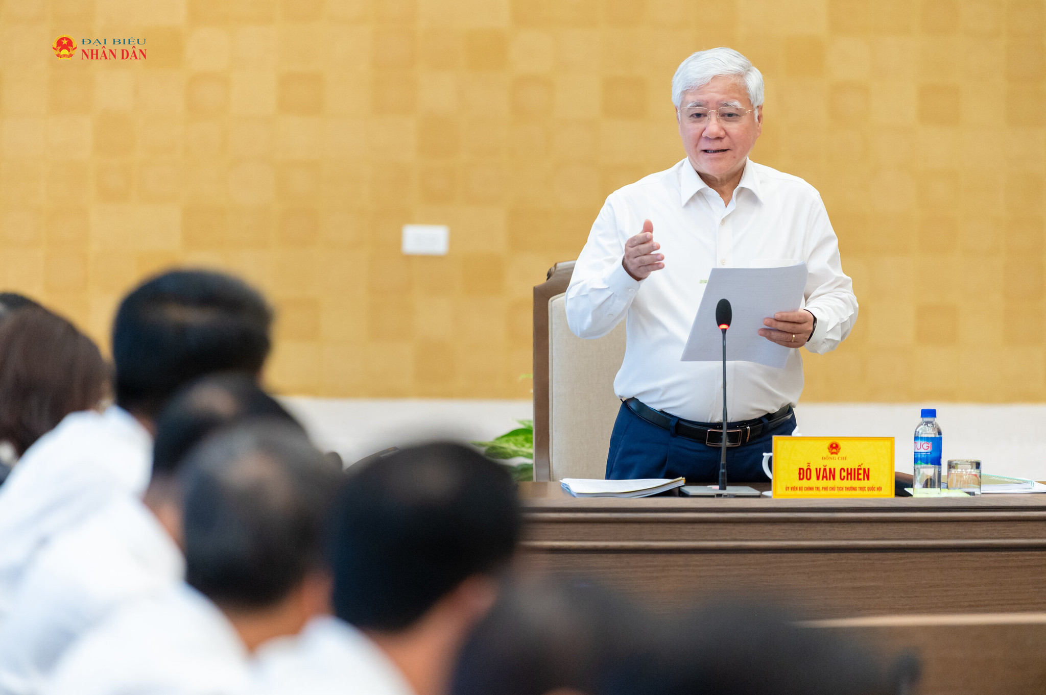Ủy viên Bộ Chính trị, Phó Bí thư Thường trực Đảng ủy Quốc hội, Phó Chủ tịch Thường trực Quốc hội Đỗ Văn Chiến - Trưởng Ban Chỉ đạo phát biểu