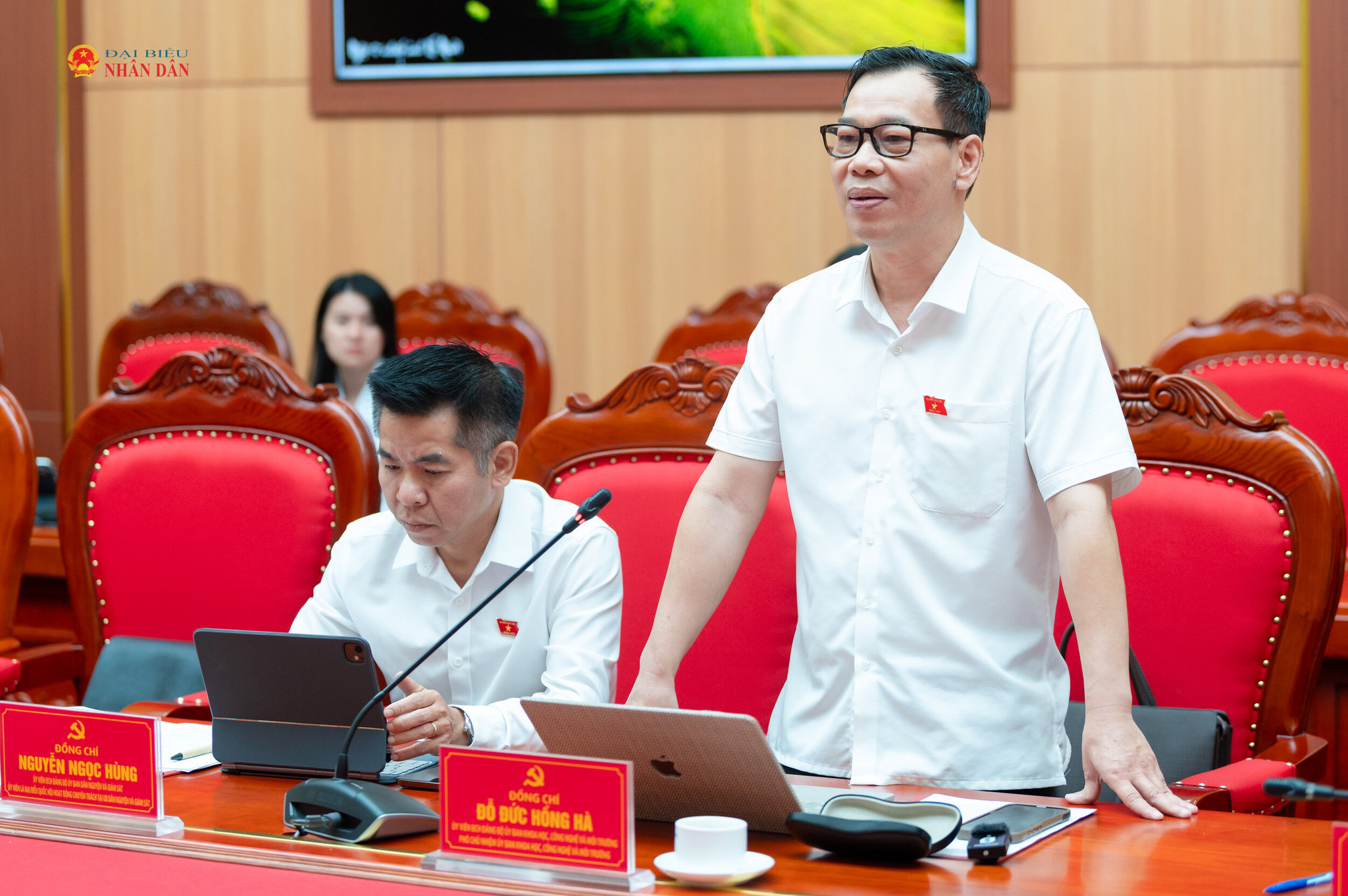 Phó Chủ nhiệm Ủy ban Khoa học, Công nghệ và Môi trường Đỗ Đức Hồng Hà, thành viên Ban Chỉ đạo phát biểu