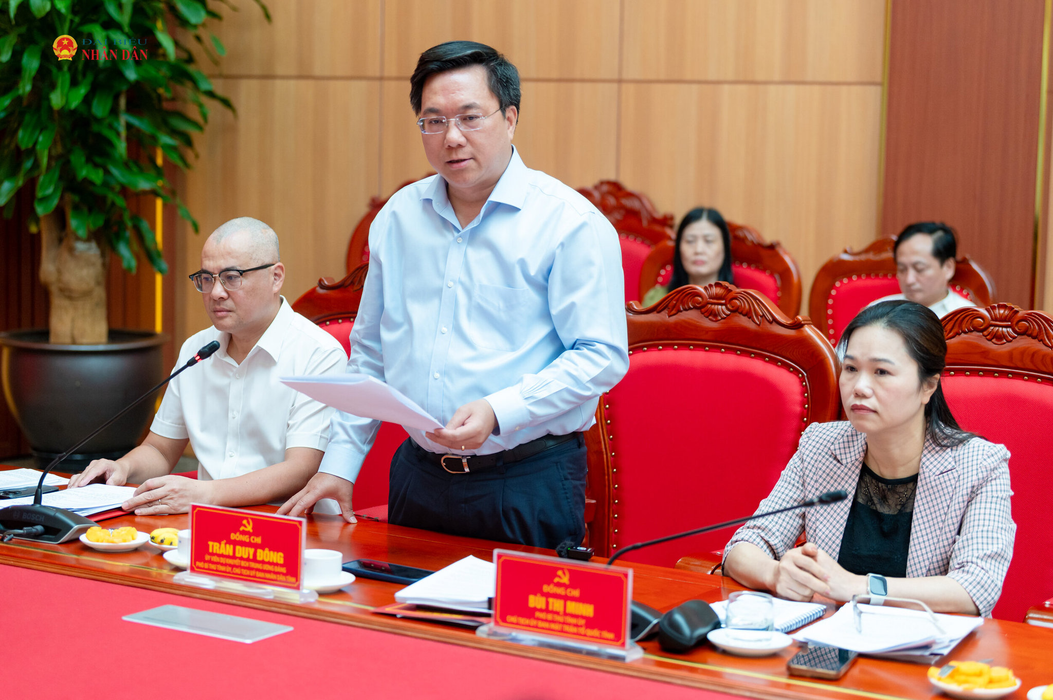 Phó Bí thư Tỉnh ủy, Chủ tịch UBND tỉnh Phú Thọ Trần Duy Đông phát biểu
