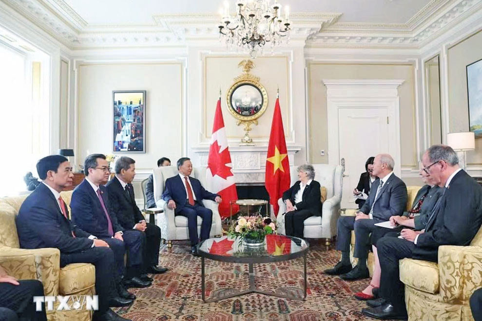 Tổng Bí thư, Chủ tịch nước Tô Lâm hội kiến với Toàn quyền Canada Louise Arbour