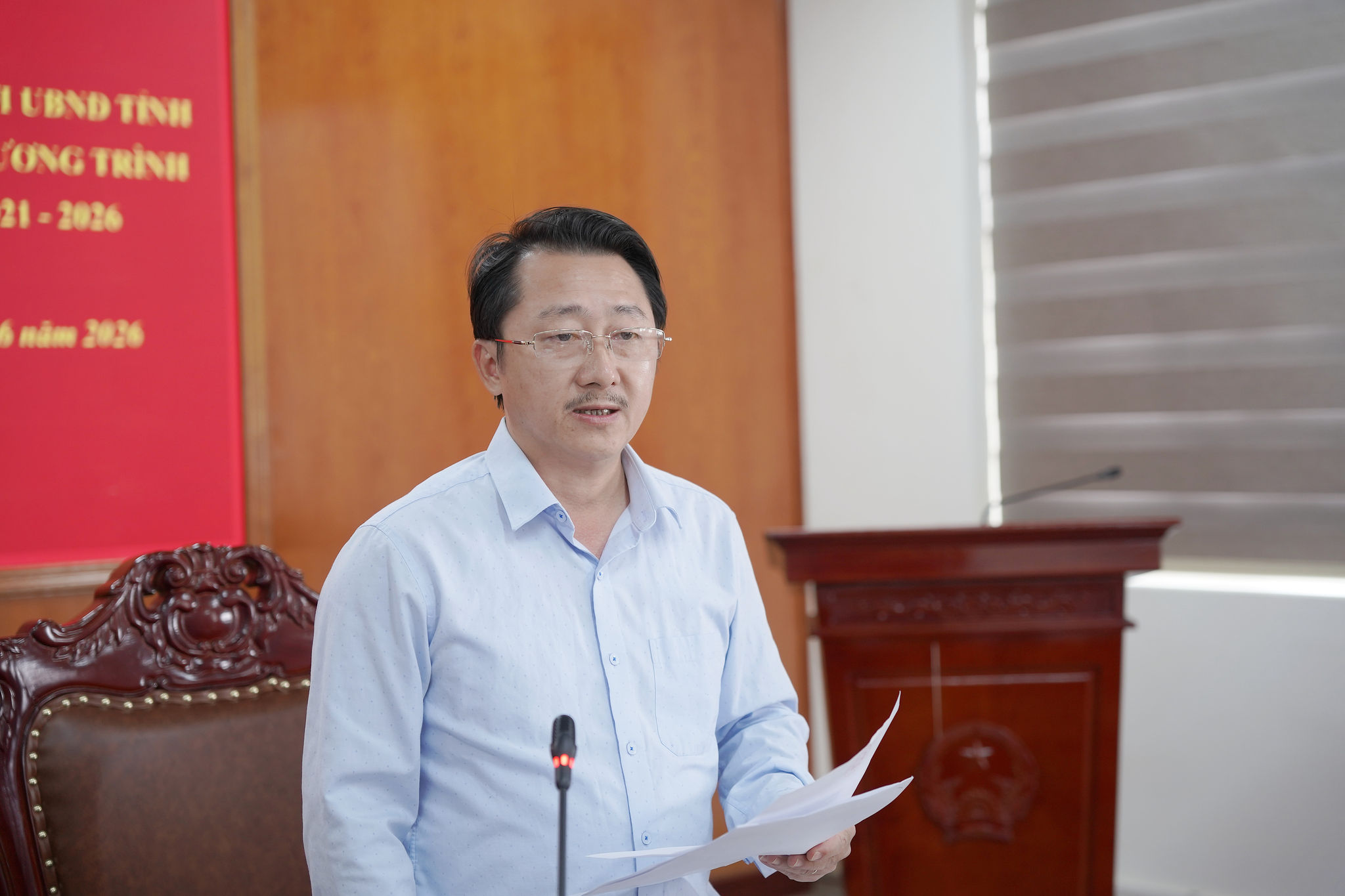 Đồng chí Sùng A Hồ phát biểu kết luận