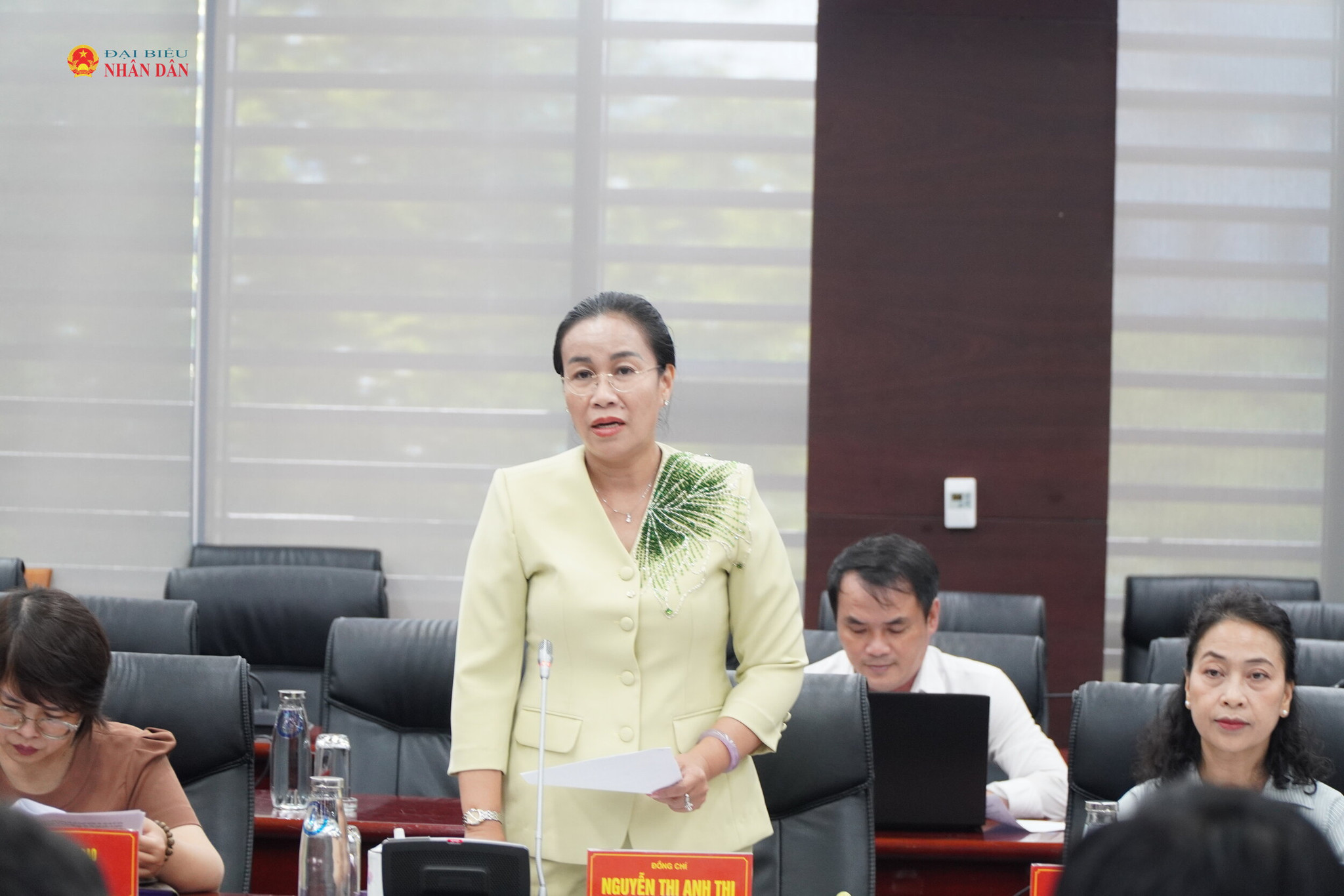 Phó Chủ tịch UBND thành phố Đà Nẵng Nguyễn Thị Anh Thi phát biểu tại buổi làm việc