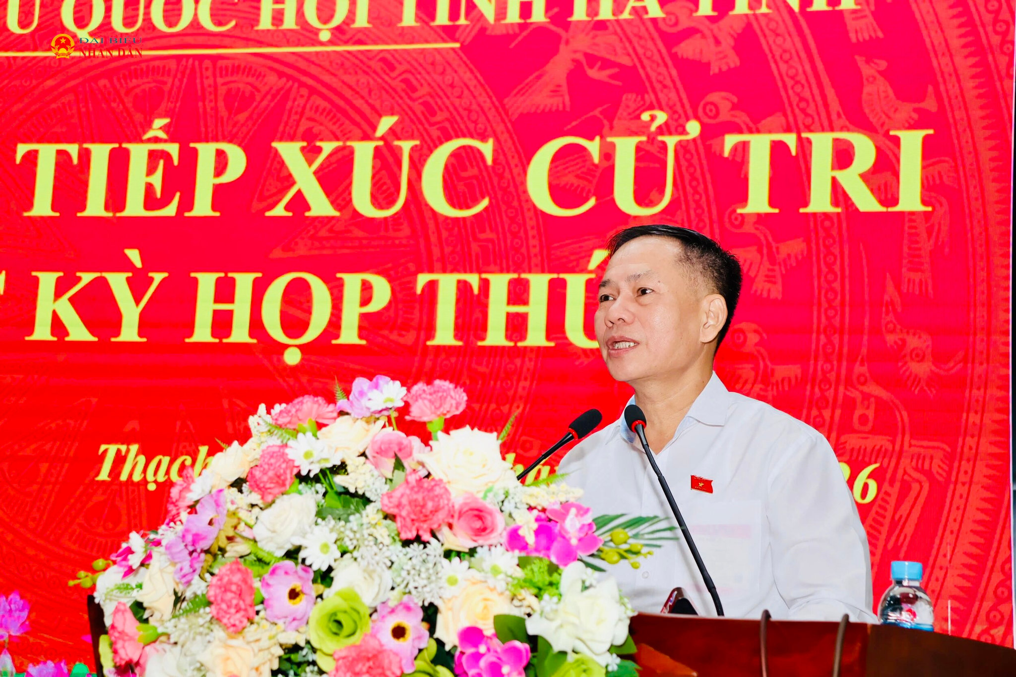 Phó Trưởng Đoàn chuyên trách Đoàn ĐBQH tỉnh Hà Tĩnh Trần Đình Gia thông tin dự kiến nội dung, chương trình Kỳ họp thứ Hai.