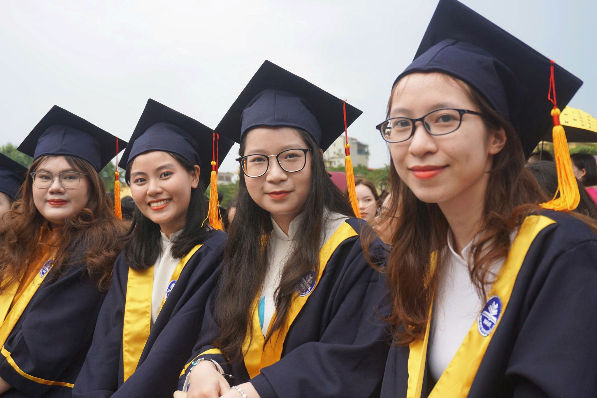 Sinh viên Trường Đại học Sư phạm Hà Nội trong lễ tốt nghiệp. Ảnh: Nguyễn Liên