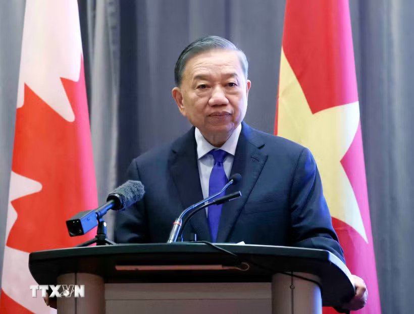Tổng Bí thư, Chủ tịch nước Tô Lâm phát biểu. (Ảnh: Thống Nhất/TTXVN)