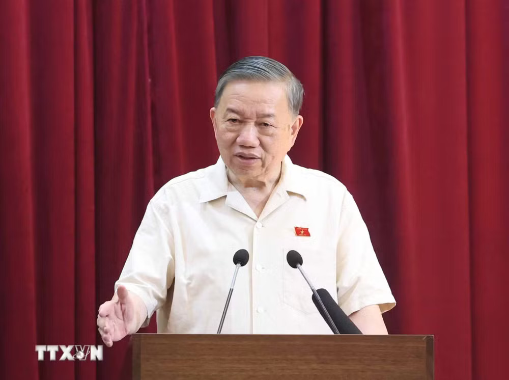 Tổng Bí thư, Chủ tịch nước Tô Lâm phát biểu