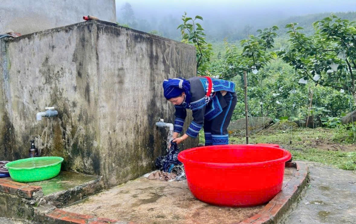 Hạ tầng nước sinh hoạt được quan tâm đầu tư, góp phần cải thiện điều kiện sống và nâng cao chất lượng cuộc sống của đồng bào vùng cao Lào Cai
