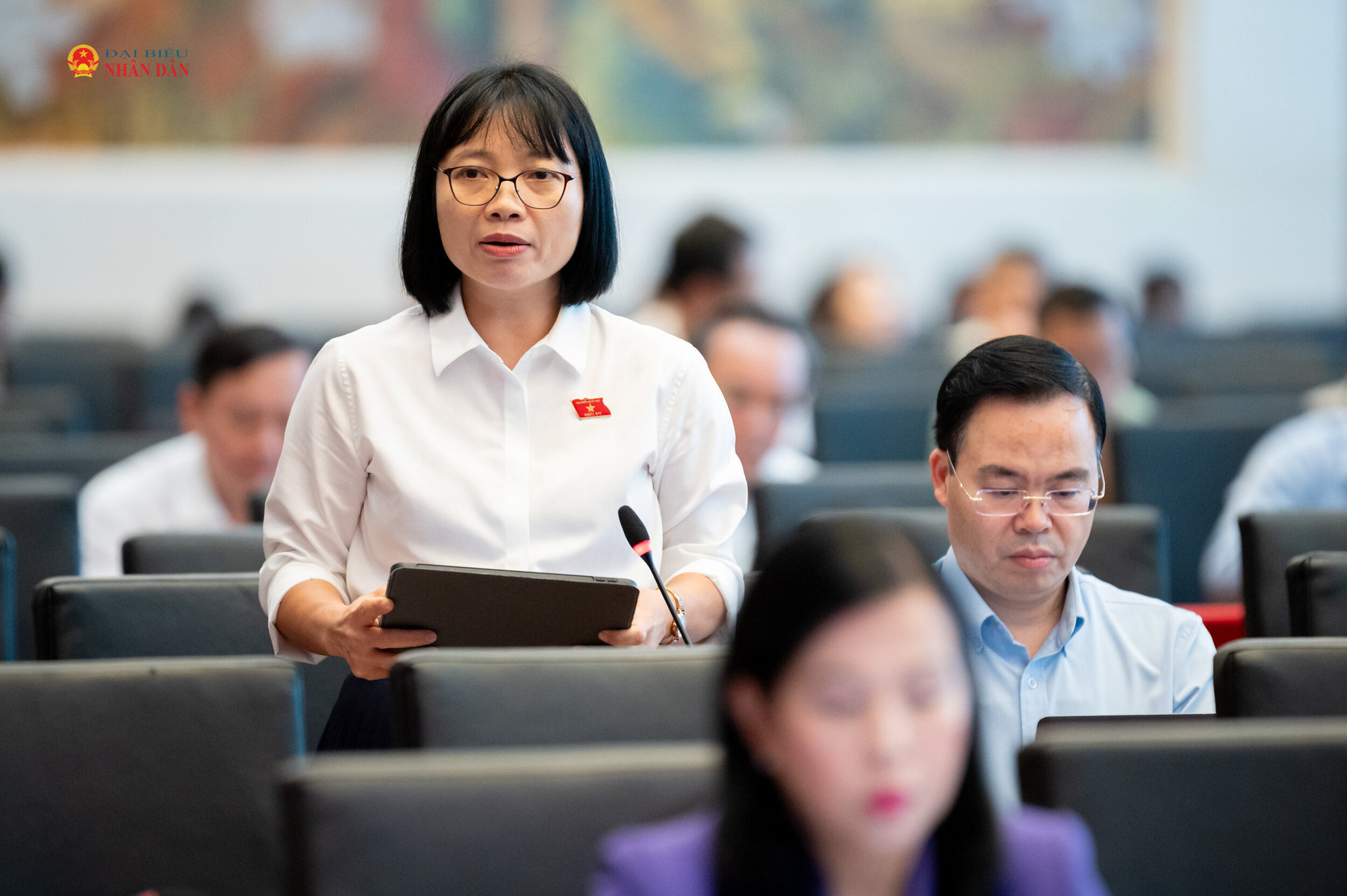 Phó trưởng đoàn chuyên trách Đoàn ĐBQH TP. Hải Phòng Nguyễn Thị Việt Nga. Ảnh: Phạm Thắng