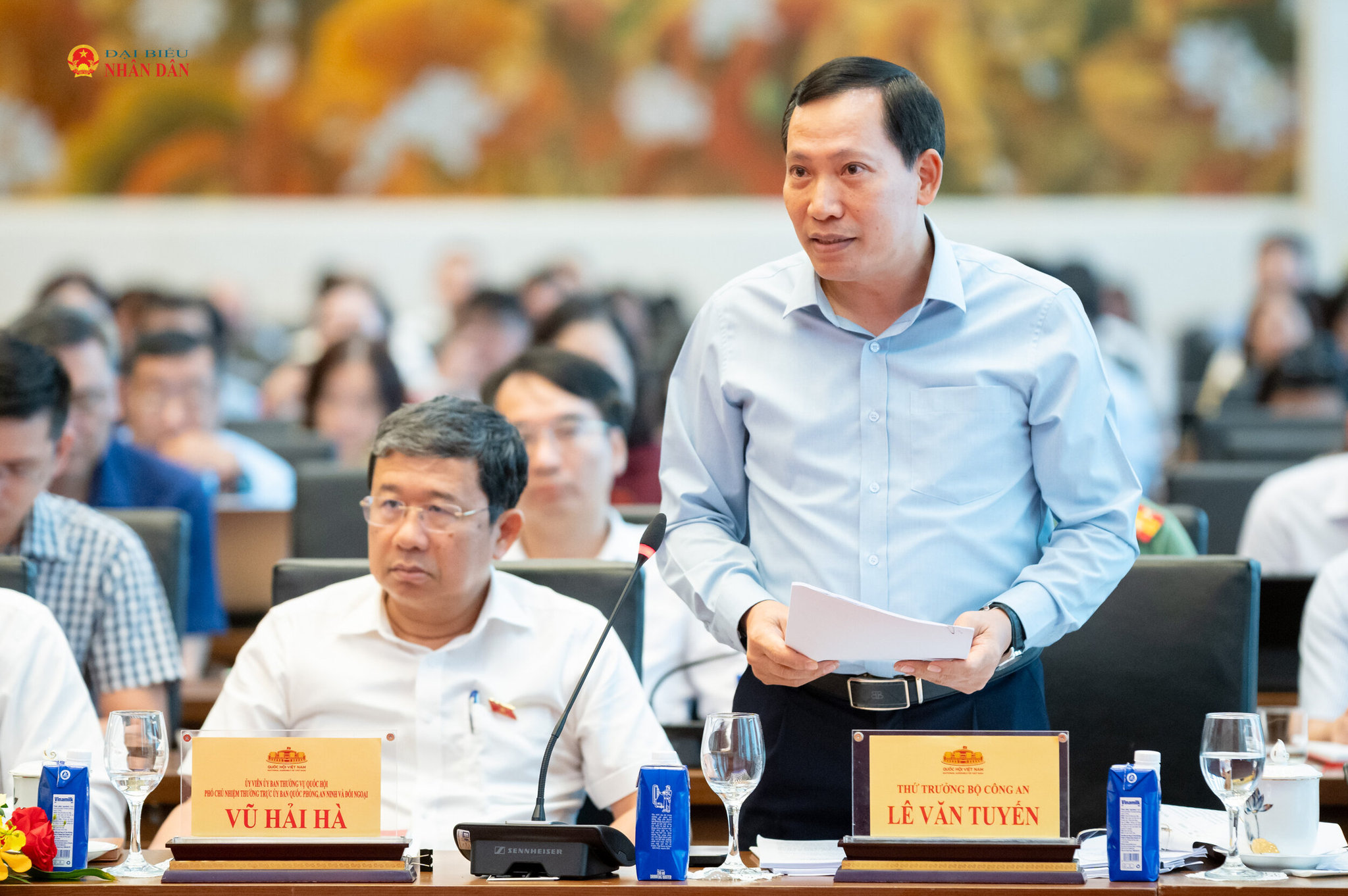 Thứ trưởng Bộ Công an Lê Văn Tuyến phát biểu
