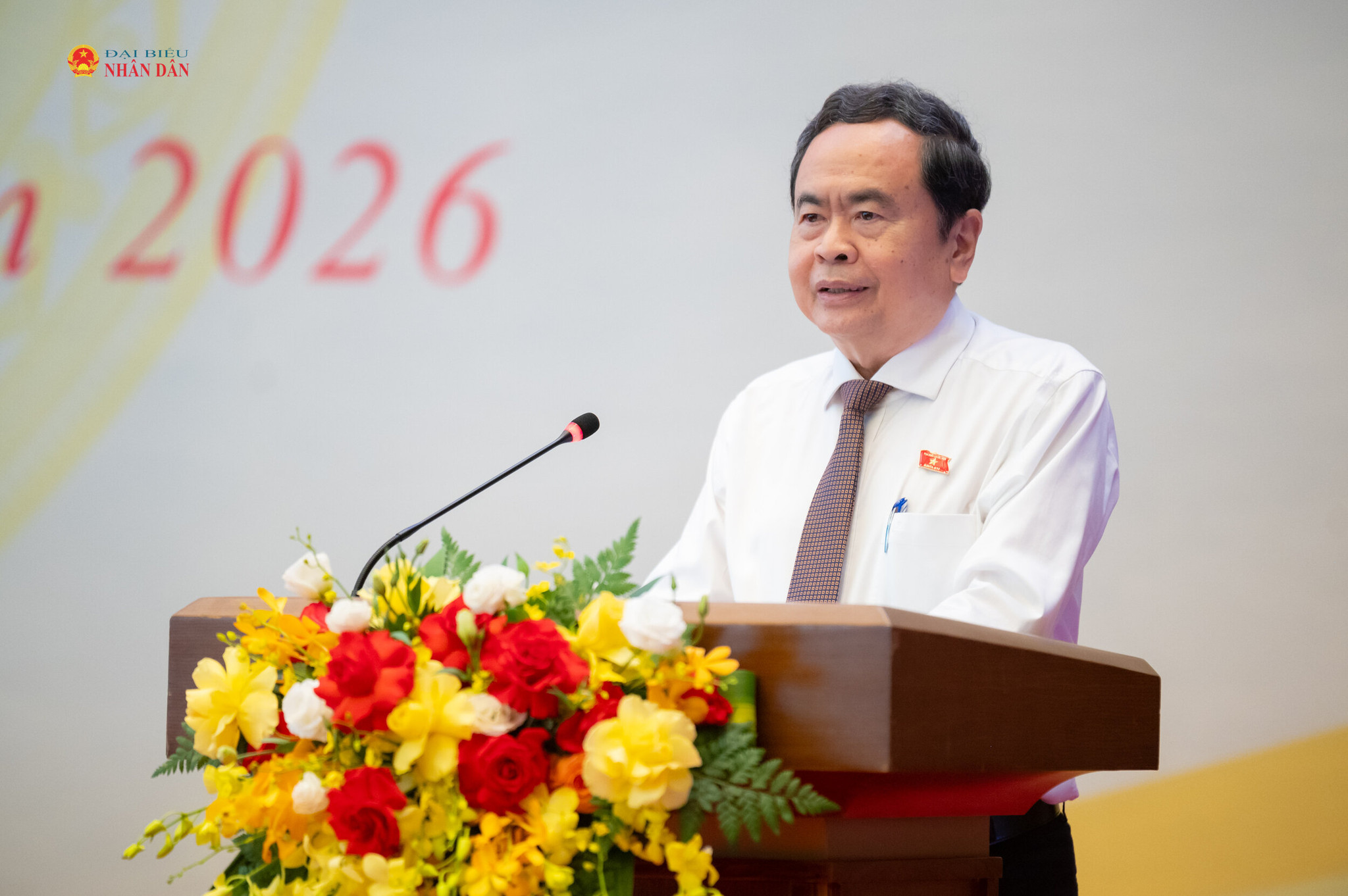 Chủ tịch Quốc hội Trần Thanh Mẫn phát biểu khai mạc hội nghị