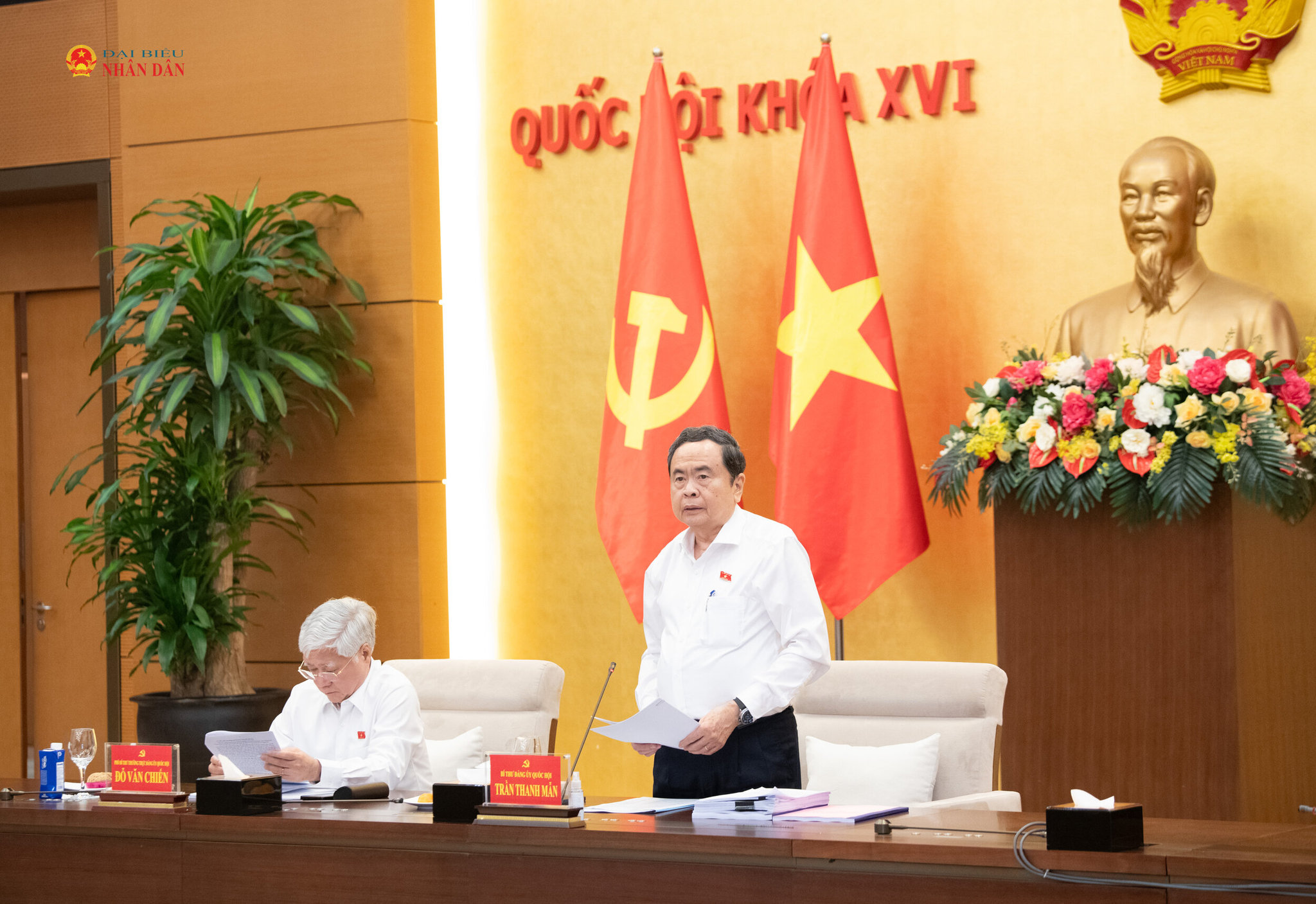 Chủ tịch Quốc hội Trần Thanh Mẫn phát biểu.1