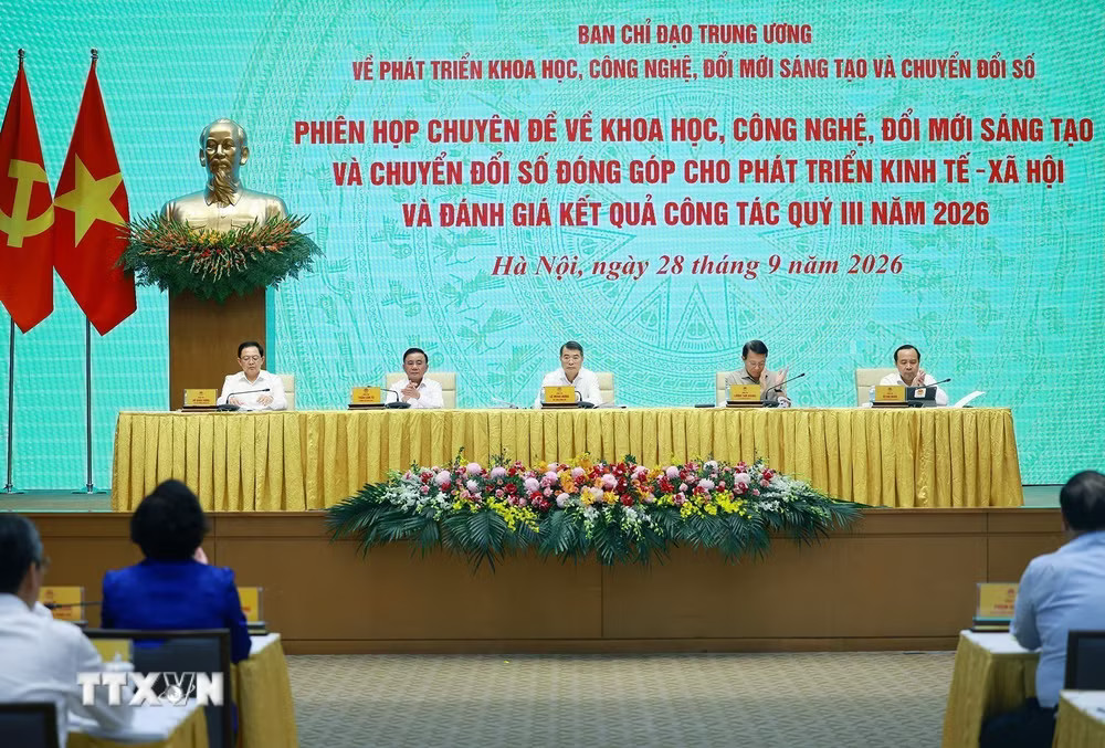 Thủ tướng Lê Minh Hưng, Trưởng Ban Chỉ đạo 57 Trung ương chủ trì phiên họp