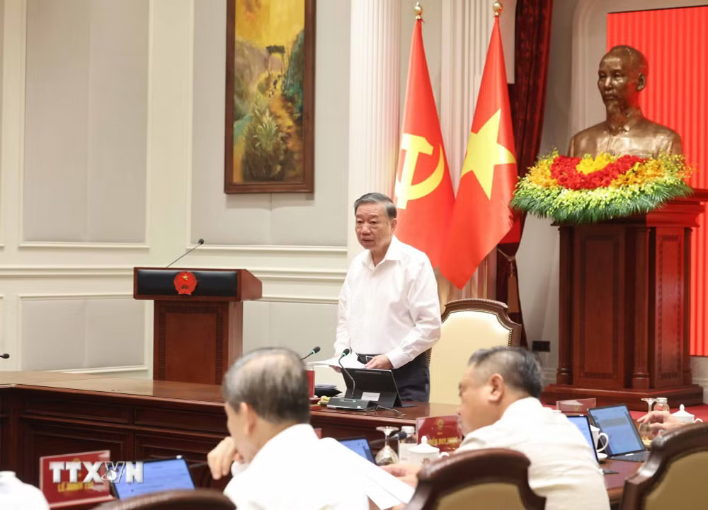 Tổng Bí thư, Chủ tịch nước Tô Lâm phát biểu chỉ đạo