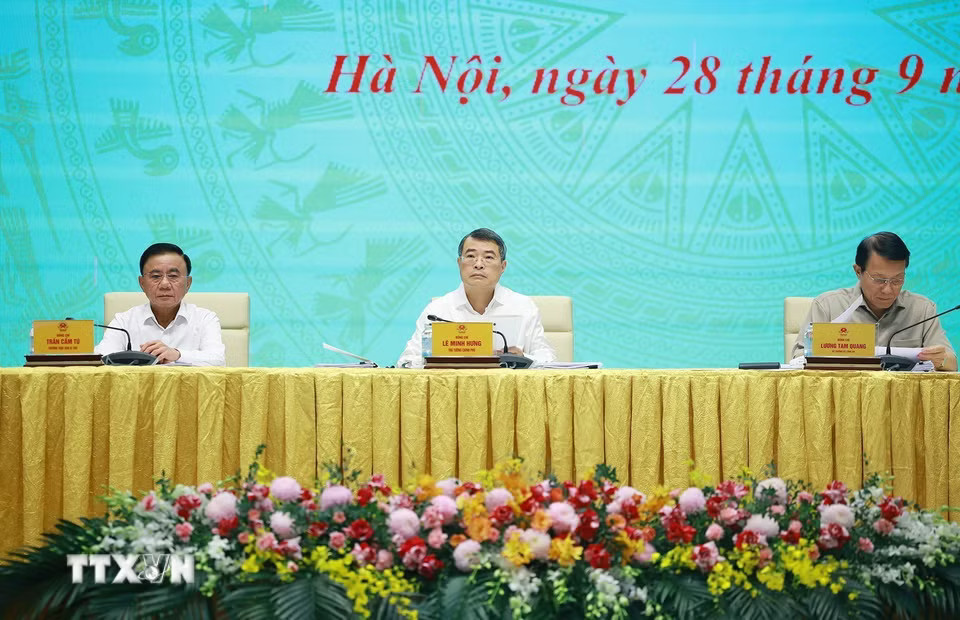 Thủ tướng Lê Minh Hưng, Trưởng Ban Chỉ đạo 57 Trung ương chủ trì phiên họp