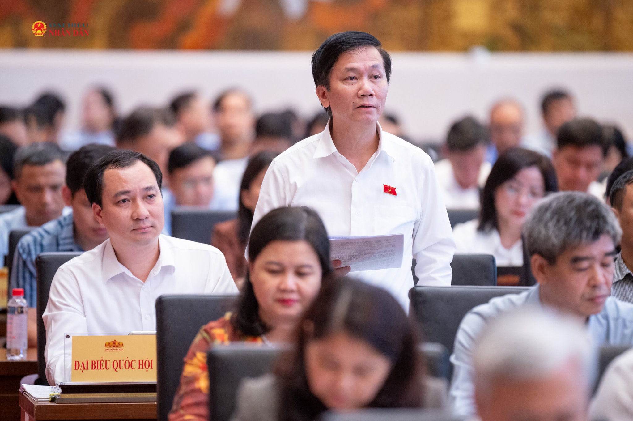 ĐBQH Lâm Văn Đoan (tỉnh Lâm Đồng) phát biểu