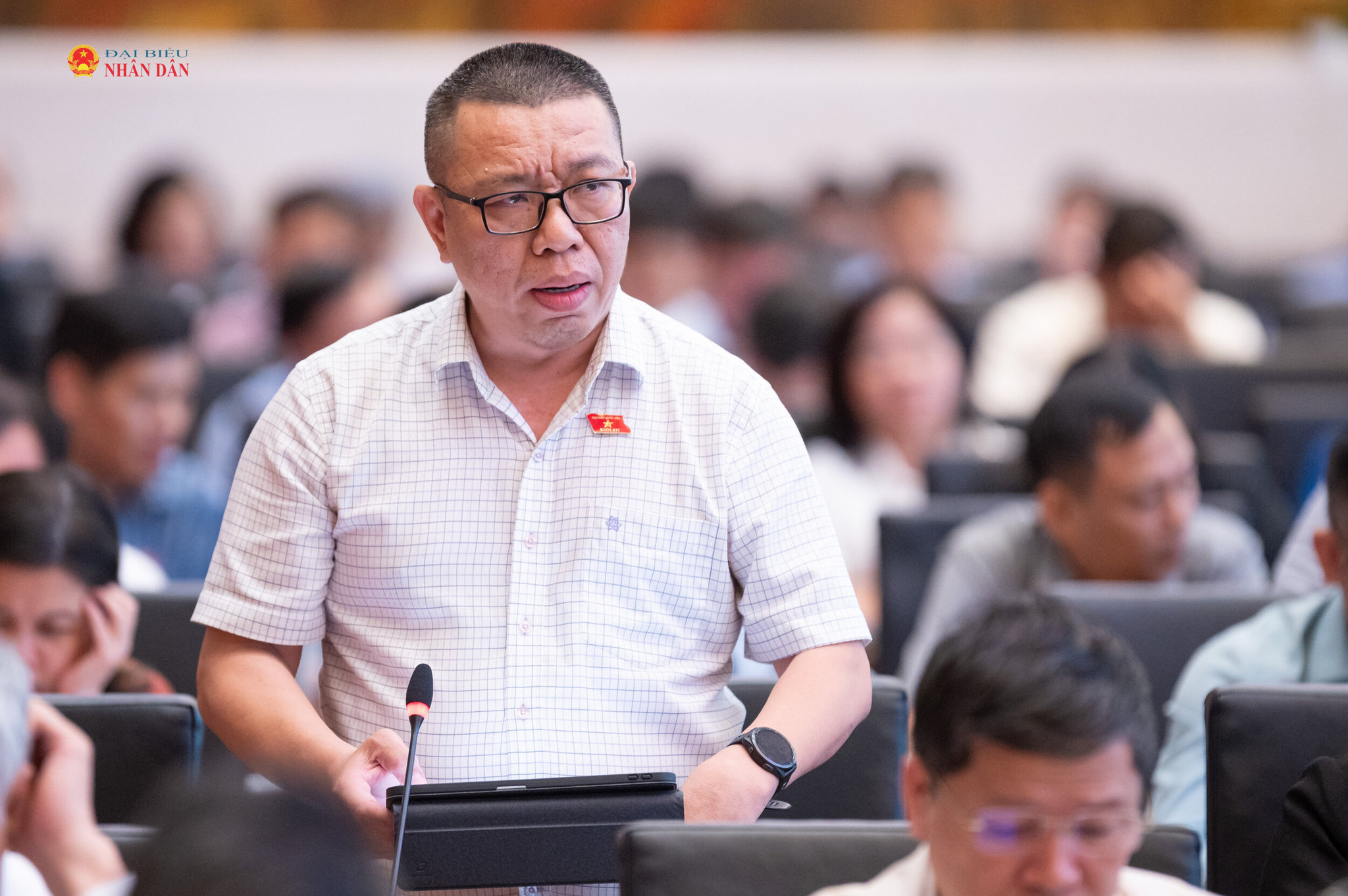 ĐBQH Trần Mạnh Huy (TP. Đà Nẵng) phát biểu
