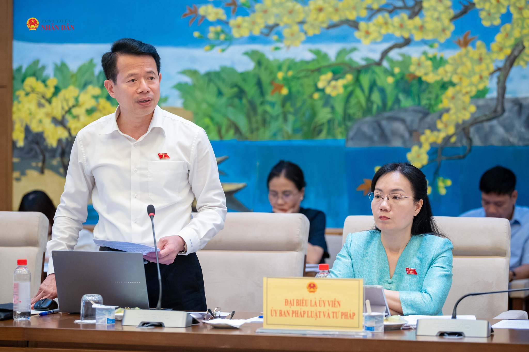 ĐBQH hoạt động chuyên trách tại Ủy ban Pháp luật và Tư pháp Nguyễn Hải Dũng phát biểu