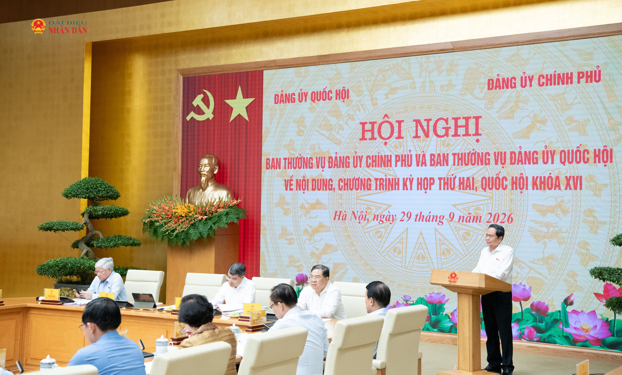 Chủ tịch Quốc hội Trần Thanh Mẫn phát biểu tại hội nghị.6