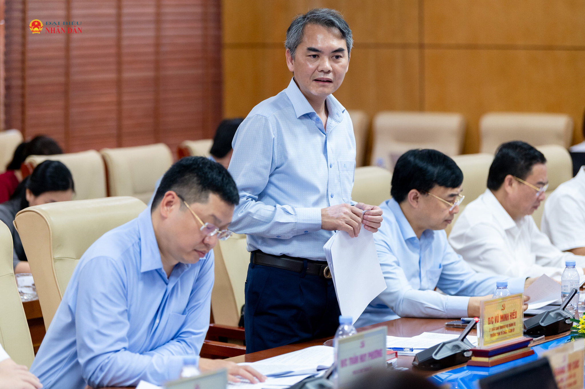 Trưởng ban Tổ chức Thành ủy Bắc Ninh Vũ Minh Hiếu phát biểu